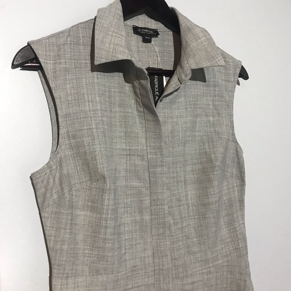 👗Le Chateau NWT Dress Sleeveless Dress Gray XS - Picture 3 of 12